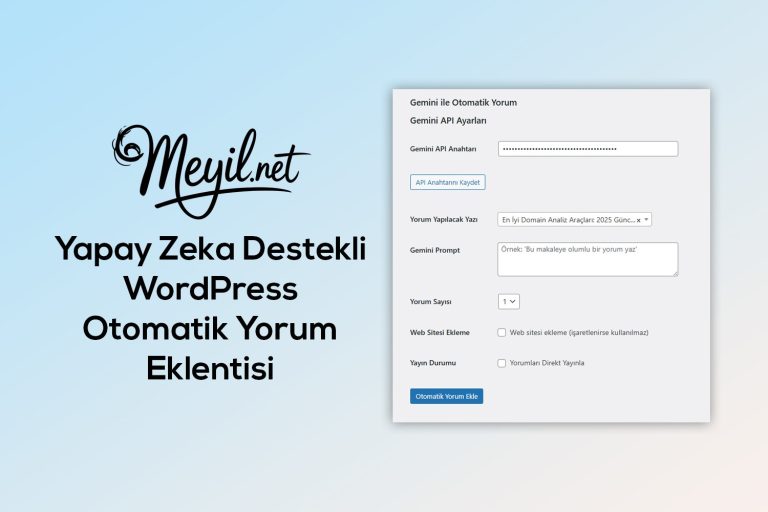 Yapay Zeka Destekli WordPress Otomatik Yorum Eklentisi